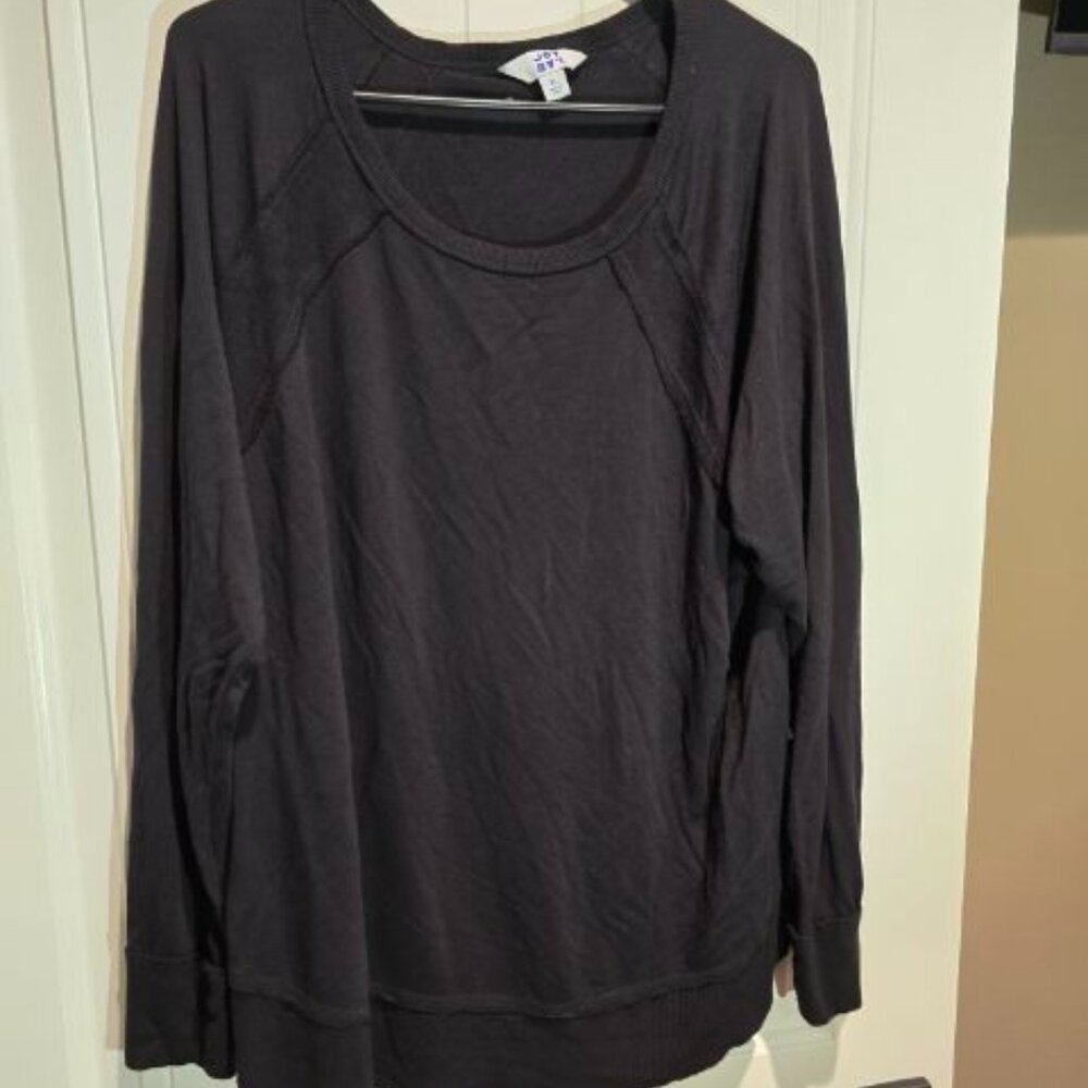 JoyLab Long Sleeve Pullover Black XL